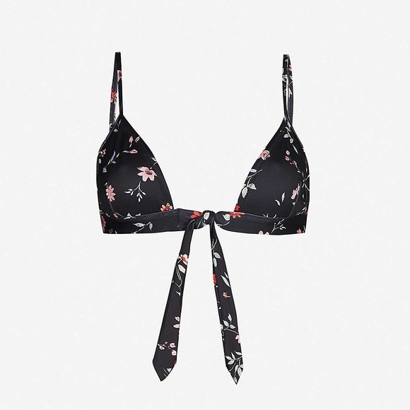 Ganni Jackson Floral Bikini Top - Picture 2 of 5